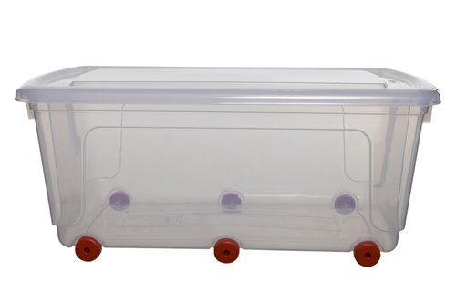 ARCHIVO 2000 - CAJA ALMACENAMIENTO A.2000 70 LITROS CON TAPA Y RUEDAS TRANSPARENTE (Ref.WFS051530 CSTP)