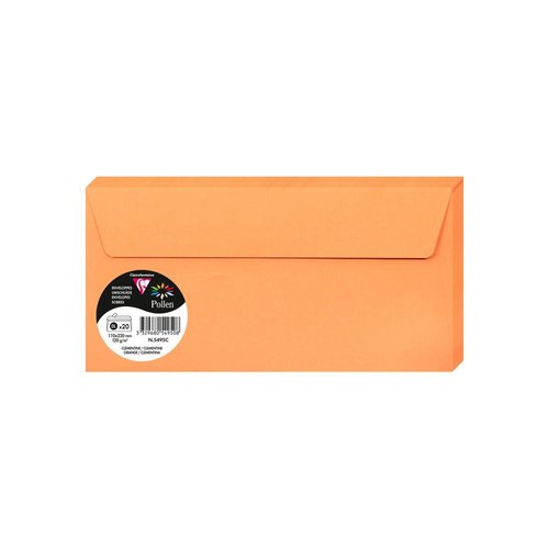 CLAIREFONTAINE - Sobres Paquete 20 ud 110X220 Clementina 120 G (Ref.075185)