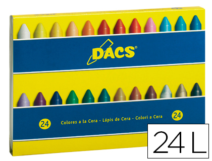 DACS - Estuche Ceras Colores surtidos 24 Ud (Ref.DA050295)