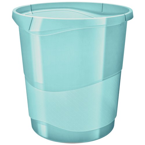ESSELTE - PAPELERA PLASTICO COLOUR ICE 14 LITROS COLOR AZUL (Ref.626289)