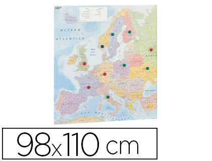 FAIBO - Mapa europa 90x120 Plastificado Sin marco (Ref.163G)