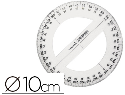 LIDERPAPEL - CIRCULO PLASTICO -10 CM (Ref.CI01)