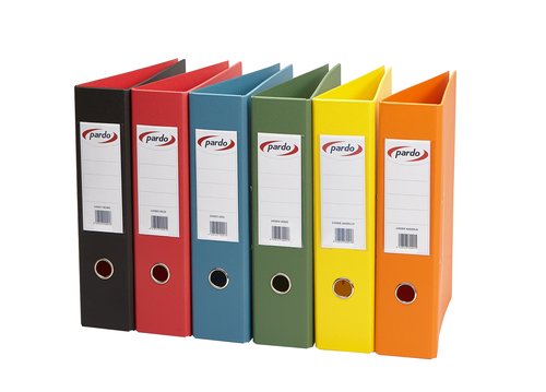 PARDO - ARCHIVADOR palanca PLASTICO EXTRA Fº 70mm AMARILLO (Ref.245008)