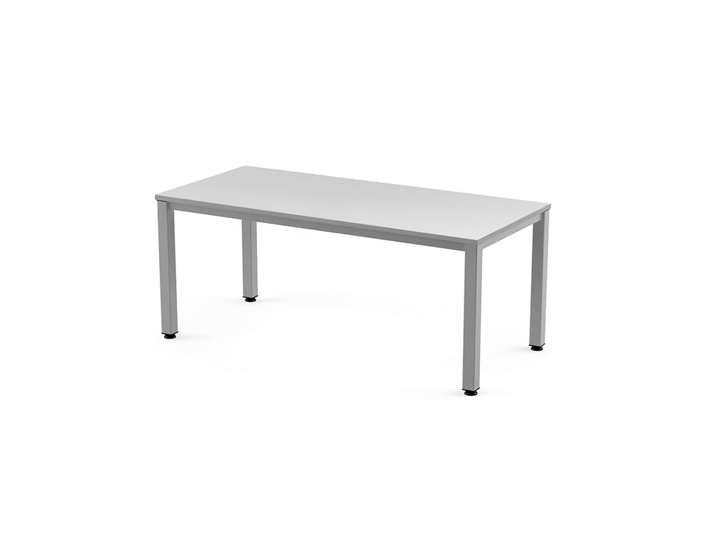 ROCADA - Mesa rectangular Serie Executive Estructura tubo de acero 60 x 60 180x180 cm Gris (Ref.2003AD02)
