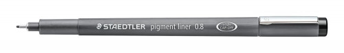 STAEDTLER - Rotuladores Pigment Liner Trazo 0,8mm Negro Calibrado (Ref.308 08-9)