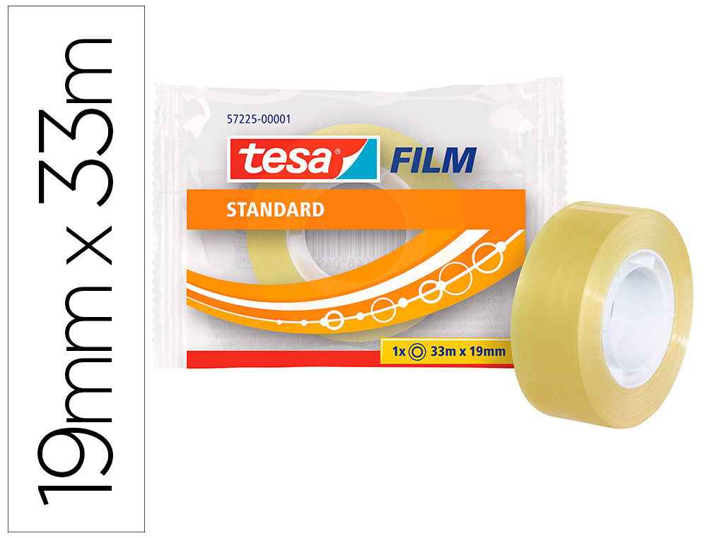 TESA - Cinta adhesiva transparente Facilidad de corte (Ref.57225-00001-00)