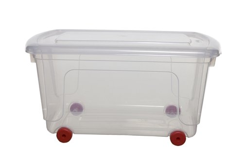 ARCHIVO 2000 - CAJA ALMACENAMIENTO A.2000 45 LITROS CON TAPA Y RUEDAS TRANSPARENTE (Ref.WFS051330 CSTP)