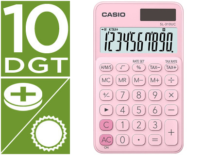 CASIO - Calculadora BolsilloRosa (Ref.SL-310UC-PK)