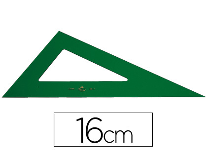 FABER CASTELL - CARTABON FABER 16 CM PLASTICO VERDE (Ref.666/16 CM)