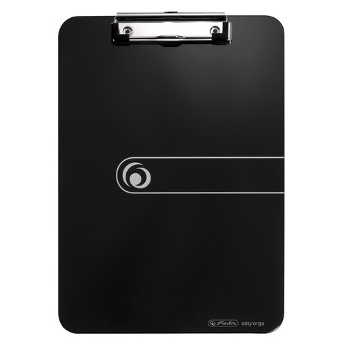 HERLITZ - Portanotas con pinza din A4 poliestireno 2,5 mm negro (Ref. 11205663)