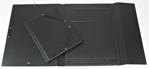 IBERPLAS - Carpeta Gomas 3 solapas Folio Negro PVC 343CS00 (Ref.343CS01)