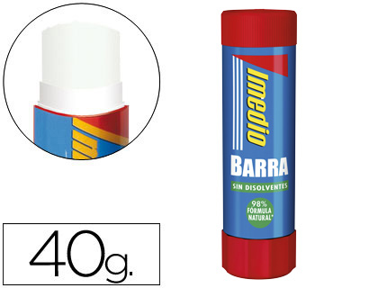 IMEDIO - PEGAMENTO EN BARRA 40GR - Transparente Apto para uso infantil (Ref. 6304628)