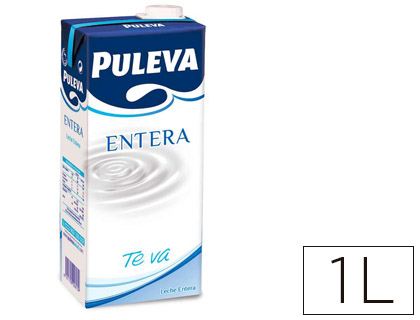 LECHE ENTERA PULEVA BRIK DE 1 LITRO (Ref.9887)