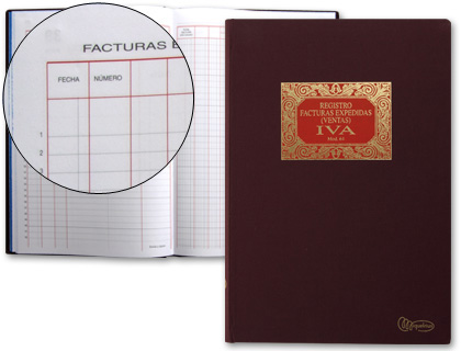 MIQUELRIUS - Libro Contable IVA ventas Fº Natural 215x315 (Ref.5064)