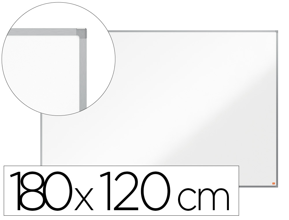 NOBO - PIZARRA BLANCA MAGNETICA BASIC LACADA MARCO ALUMINIO 180x120 cm (Ref.1905213)