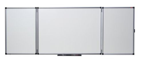 NOBO - Pizarra Triptica vitrificada 120x300cm 5 superficies escritura 4113803 (Ref.41138303)