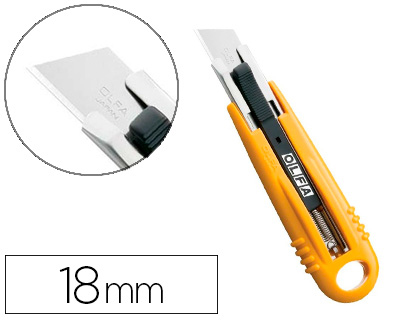 OLFA - Cutters 18 mm Auto-retráctil Zurdos/diestros (Ref.SK-4)