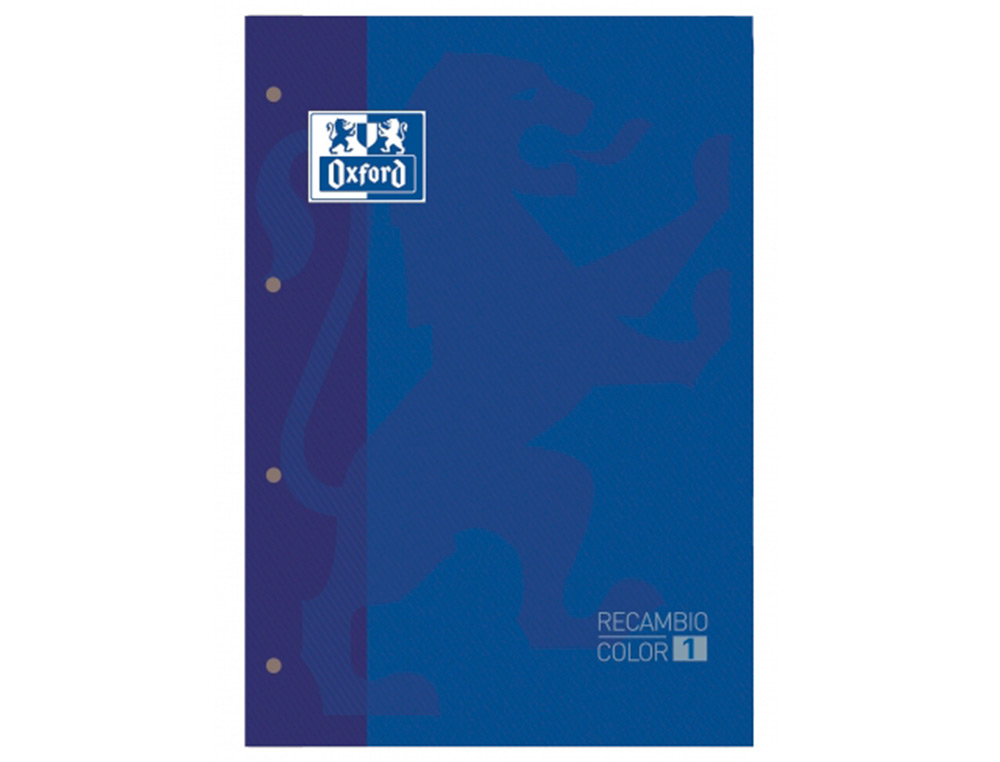 OXFORD - Recambio de papel 80h A4 Cuadricula 5x5 Azul (Ref.100102760)