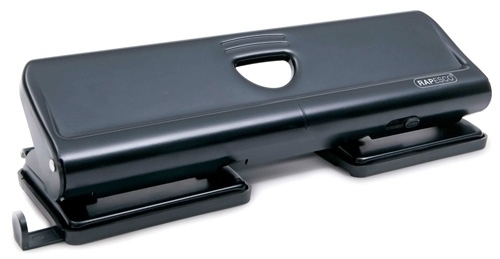RAPESCO - Perforadora 720 Metálica de 4 Agujeros con capacidad para 20 hojas. Color negro. (Ref.1054)