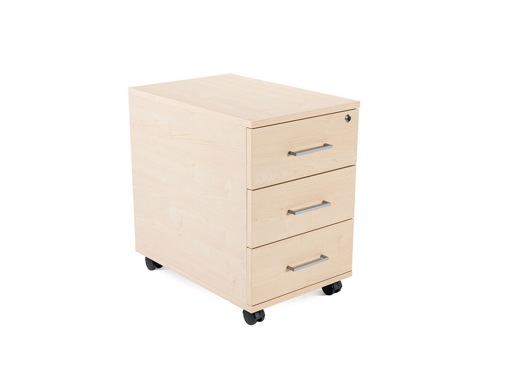 ROCADA - Bucks Serie Store 3 cajones Melamina 43x59x58cm Haya Cerradura centralizada (Ref.4003AA01)