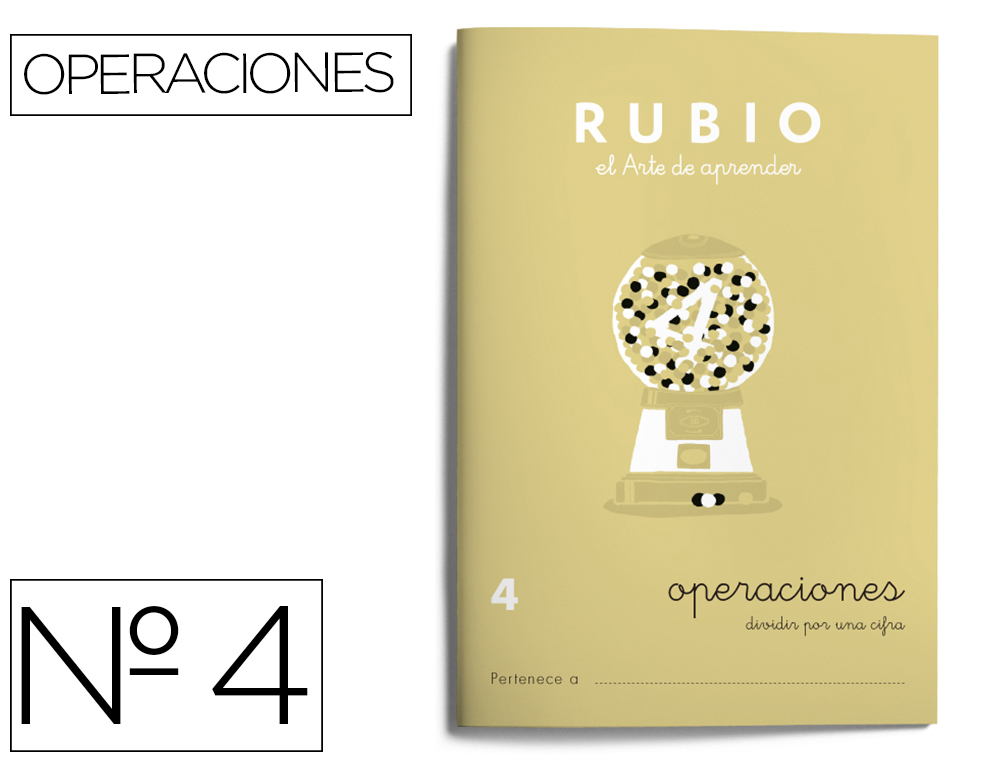 RUBIO - Cuaderno OPERACIONES 4 (Ref.P4)