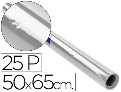 SADIPAL - Rollo Papel Celofan 25 Hojas 50x65 cm Transparente (Ref.12508)