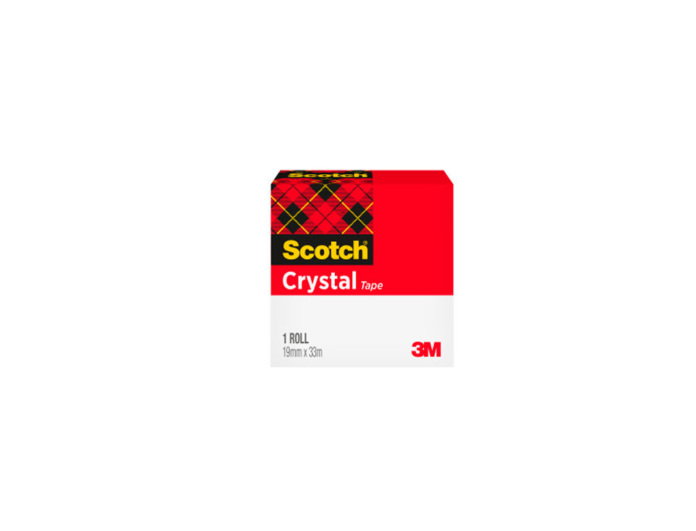 SCOTCH - Cinta adhesiva Supertransparente 19x33mm No amarillea Acabado perfecto FT510030602 (Ref.70005242493)