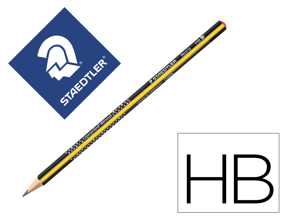 STAEDTLER - Lapiz Triangular Noris Club Jumbo HB Grafito (Ref.118)
