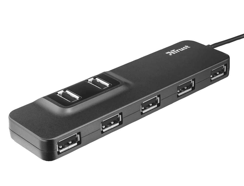 TRUST - HUB USB 2.0 OILA 7 PUERTOS INCLUYE ADAPTADOR CORRIENTE (Ref.20576)