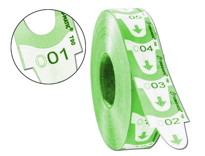 TURNOMATIC - TICKETS 31X67 MM COLOR VERDE ROLLO 4000 TICKETS (Ref.39649110)