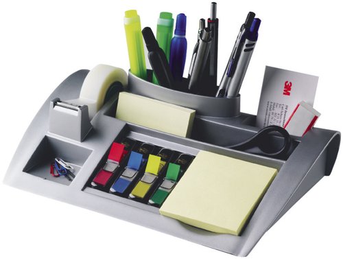 3M - Bandeja organizadora Sobremesa 245X160X55 Gris Incluye accesorios C-50 (Ref.DE272949095)