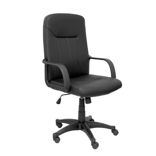 PIQUERAS Y CRESPO - Sillones de dirección Dakar Negro Simil piel (Ref.261SPNE)