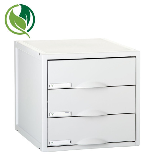 ARCHIVO 2000 - Módulo 3 cajones 356x316x303mm Gris Cerrados (Ref.8403CGS)