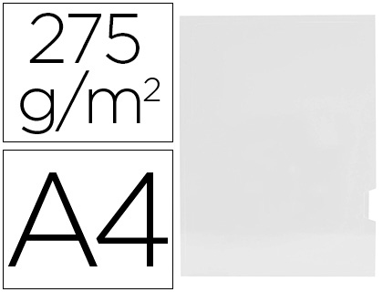ELBA - Subcarpetas Paquete 25 ud A4 Plastificada Blanco 275 G (Ref.400042267)