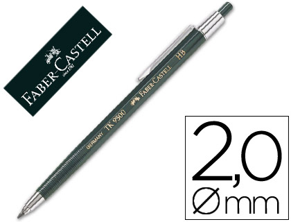 FABER CASTELL - PORTAMINAS FABER 9500 CON CLIP 2 MM -CORTO (Ref.9500 139520)