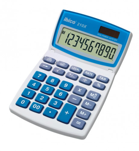 IBICO - Calculadora sobremesa 210X 10 digitos Solar /pilas (Ref.IB410079)