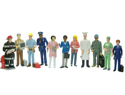 MINILAND - Juego figuras oficios y profesiones caja de 11 unidades (Ref. 27388)