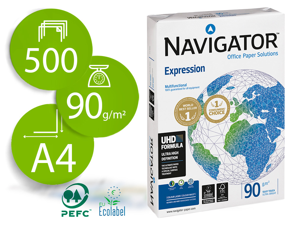 NAVIGATOR - Expression Papel multifuncion500h 90 g. A4 (Ref.0594PN)