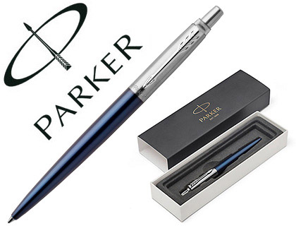PARKER - Bolígrafo Jotter Core Azul CT Retráctil Acero Inoxidable (Ref.1953186)