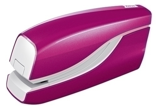 PETRUS - Grapadora electrica WOW Grapa 10 hojas Grapas 100 x nº10 Color Fucsia (Ref.624821)
