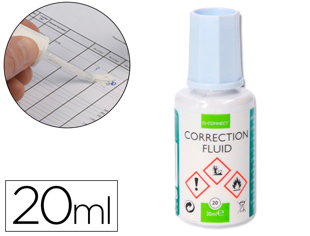 Q-CONNECT - CORRECTOR FRASCO 20ML (Ref.KF10507)
