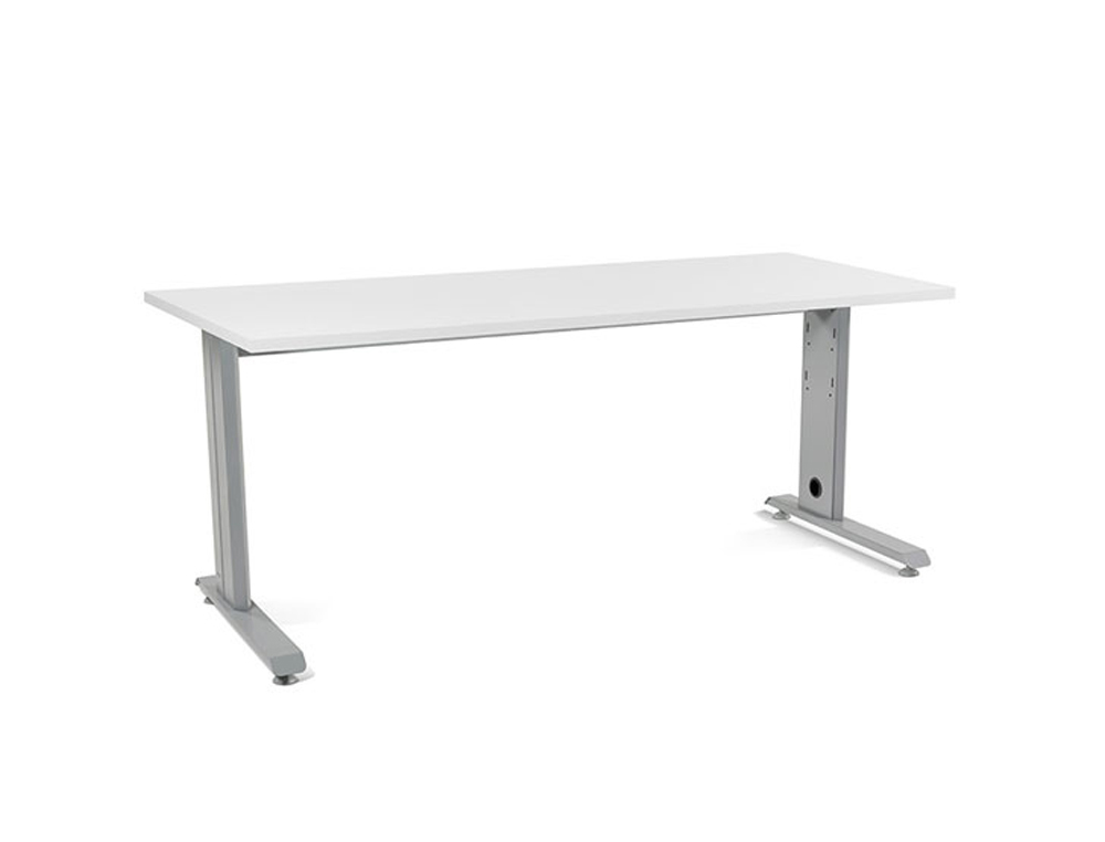 ROCADA - Mesa Rectangular Metal Aluminio-Blanco 180X80 (Ref.2003AC04)