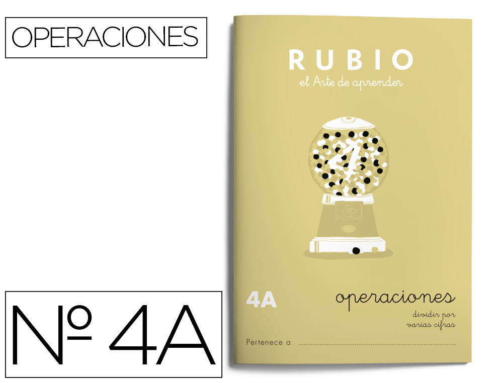 RUBIO - Cuaderno OPERACIONES 4A (Ref.P4A)