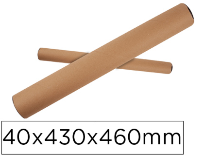 TUBO DE Cartón PORTADOCUMENTO TAPA PLASTICO 40X430X460 MM (Ref.13146)