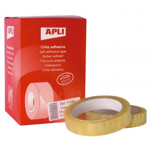 APLI - CINTA ADHESIVA TRANSPARENTE rollo 66x19 (Ref.11266)