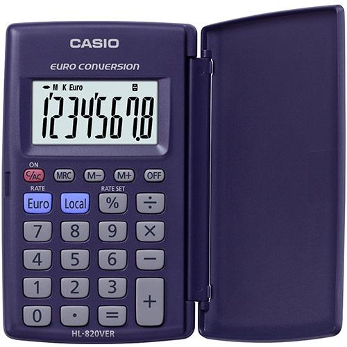 CASIO - Calculadora de bolsillo HL-820 VER 8 digitos Pilas (Ref.HL-820VER)