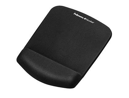 FELLOWES - Reposamuñecas Foam Plush negro (Ref.9252003)
