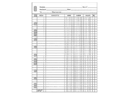 FINOCAM - Recambio Cuentas corrientes 210X160 4º (Ref.4175204)