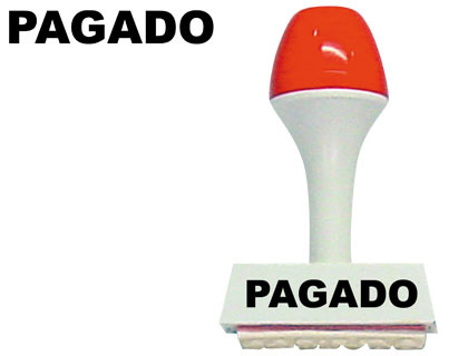 FRAMUN - Sello caucho manual pagado 6 mm (Ref. SF12)