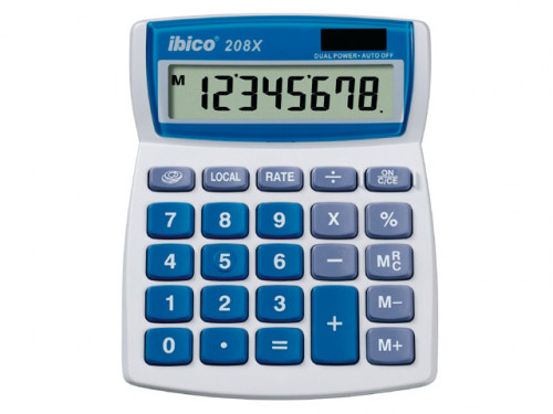 IBICO - Calculadora sobremesa 208X 8 digitos Solar (Ref.IB410062)